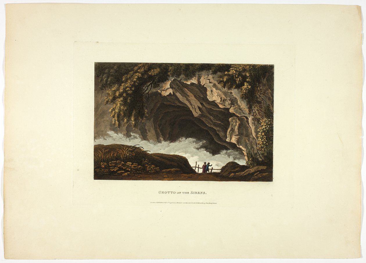 A Szirének barlangja, harmincadik tábla Róma romjaiból alkotó: M. Dubourg