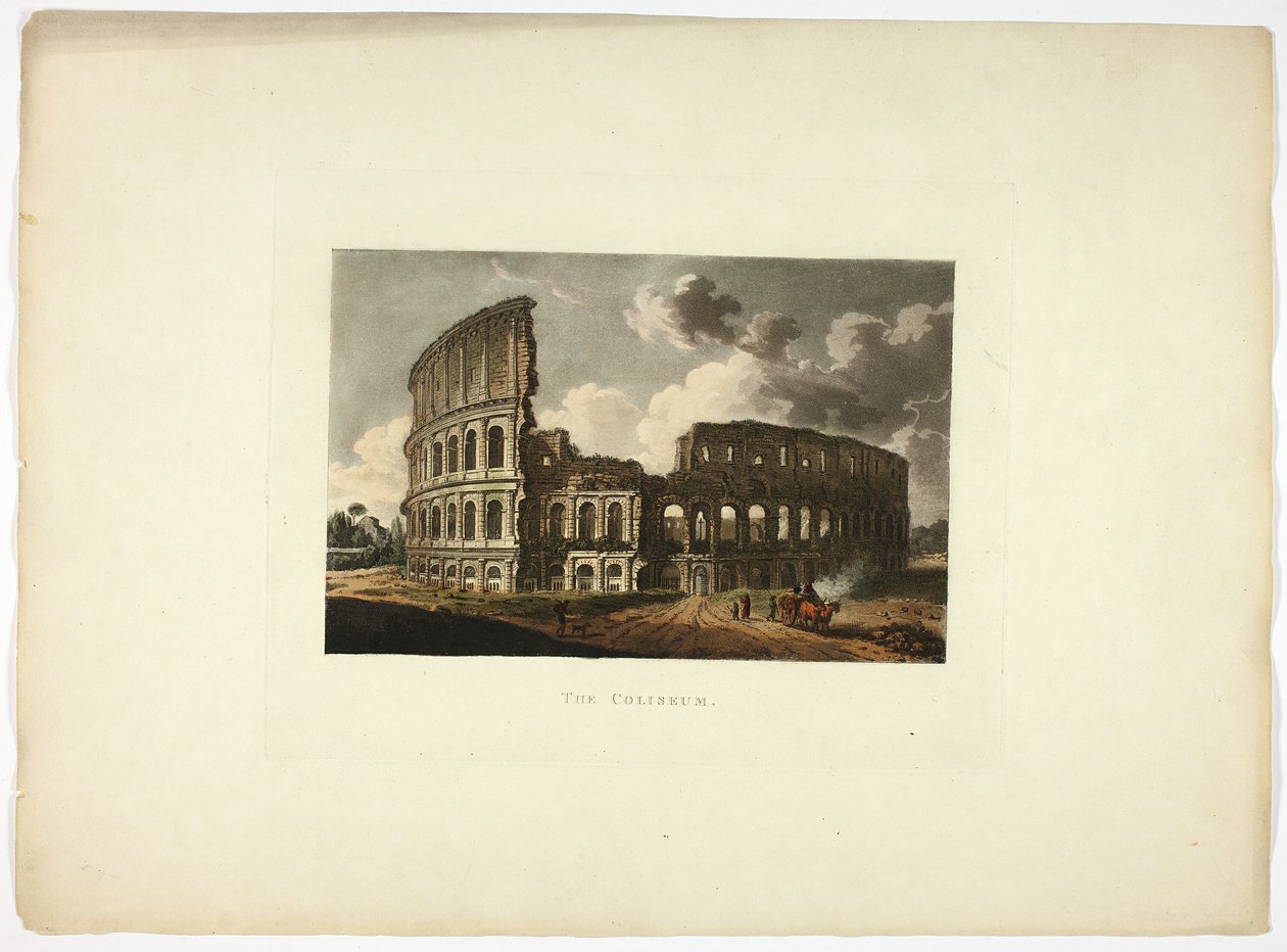 A Colosseum, tizenötödik tábla Róma romjaiból alkotó: M. Dubourg