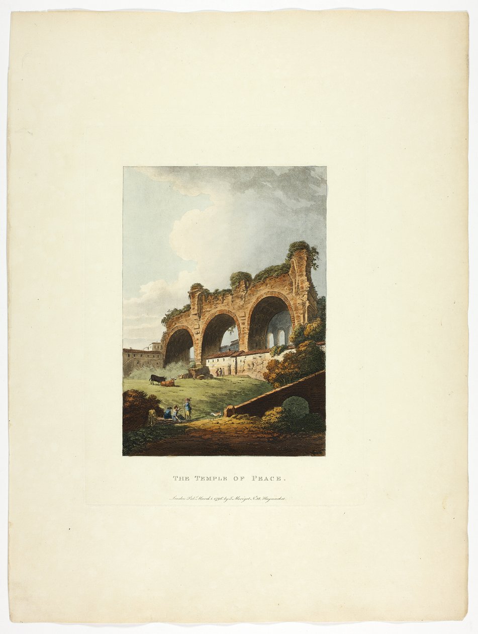 A Béke temploma, kilencedik tábla Róma romjaiból alkotó: M. Dubourg