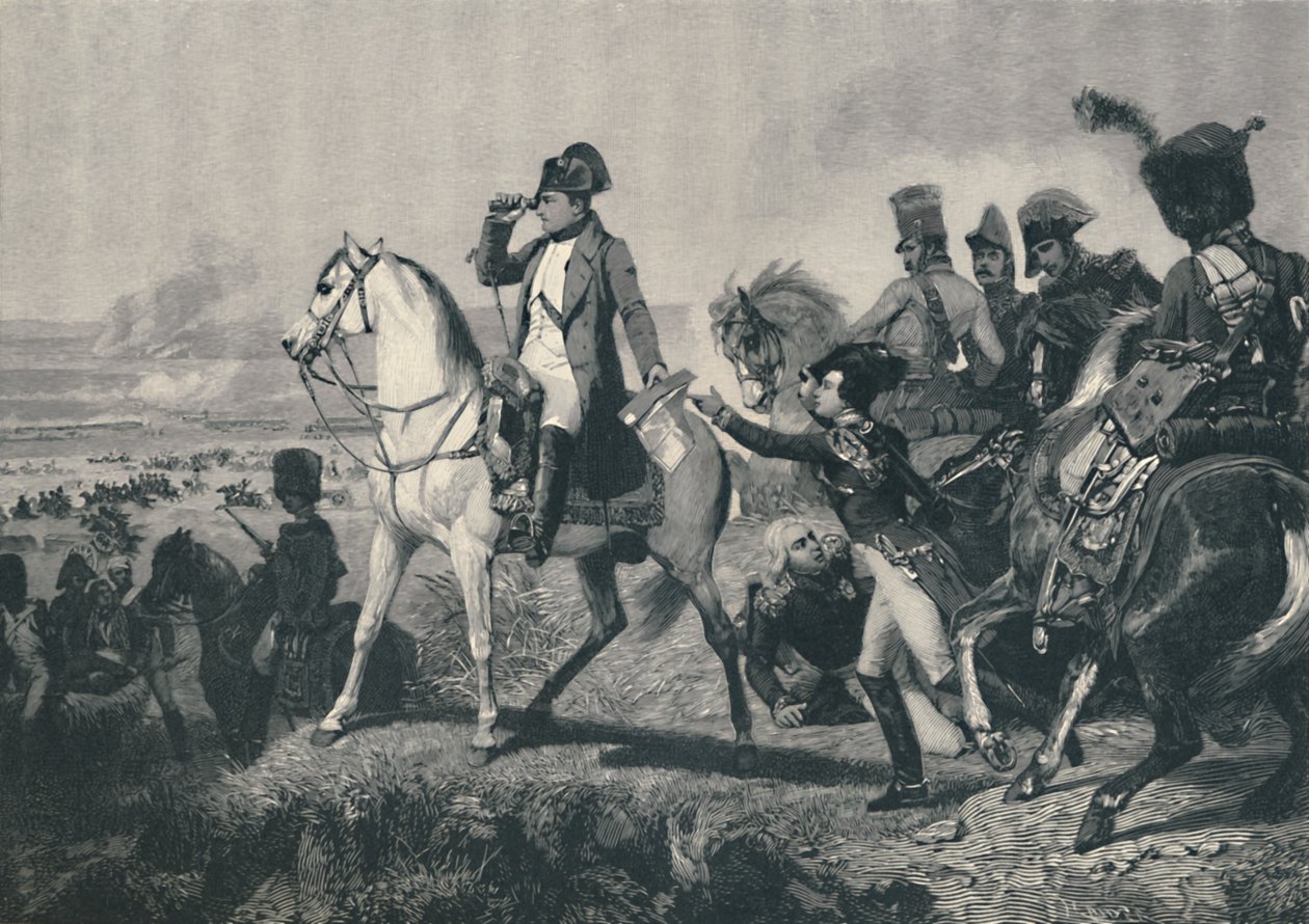 A wagrami csata, 1809. július 6., 1896 alkotó: M. Haider