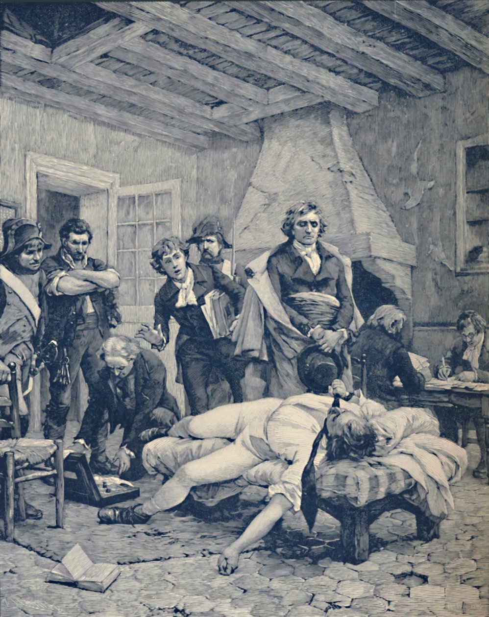 Pichegru halála, 1804, 1896 alkotó: M. Haider