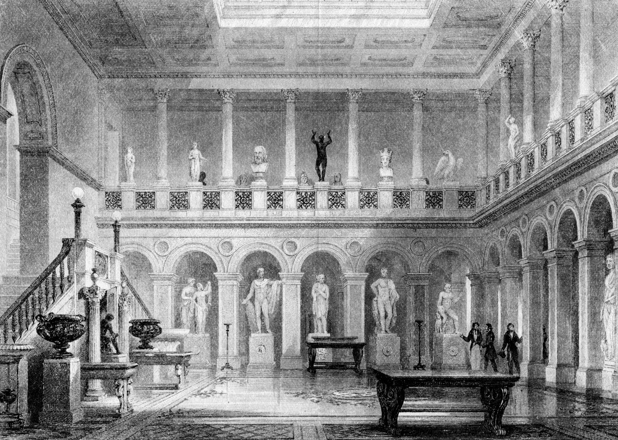 Egy terem Deepdene-ben, Dorking, Surrey, 19. század. alkotó: M. J. Starling
