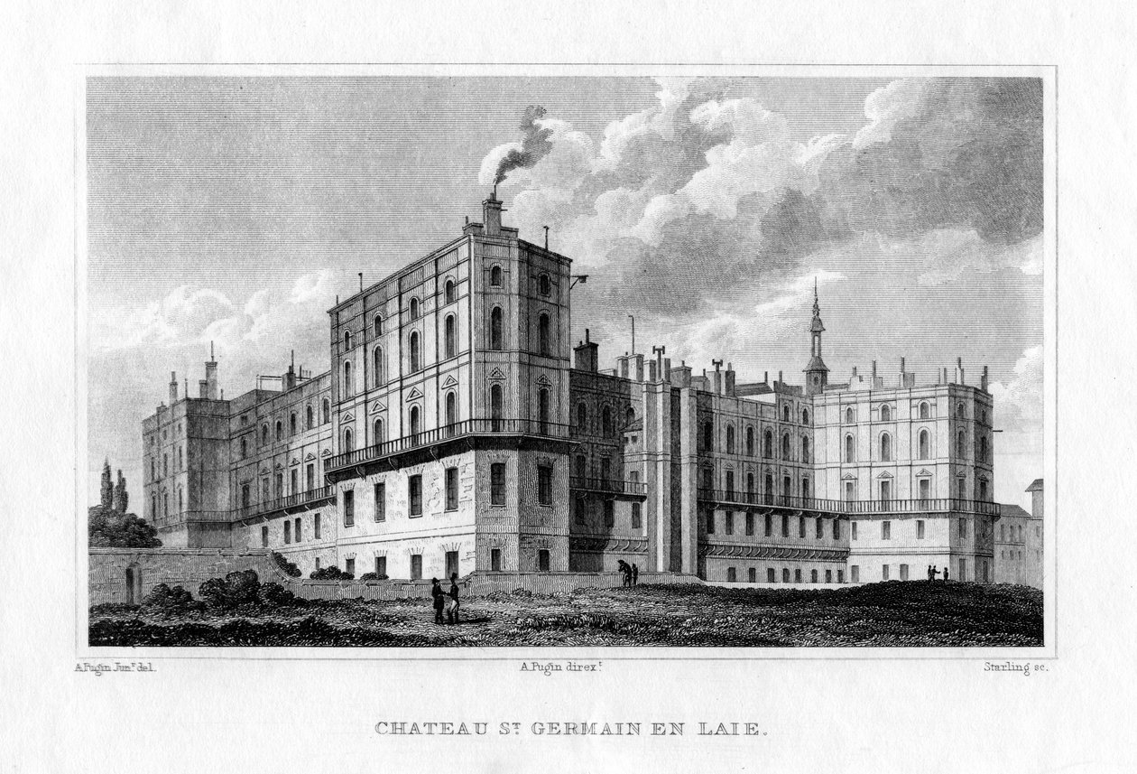 Saint Germain en Laye kastélya, Párizs, 1830 alkotó: M. J. Starling