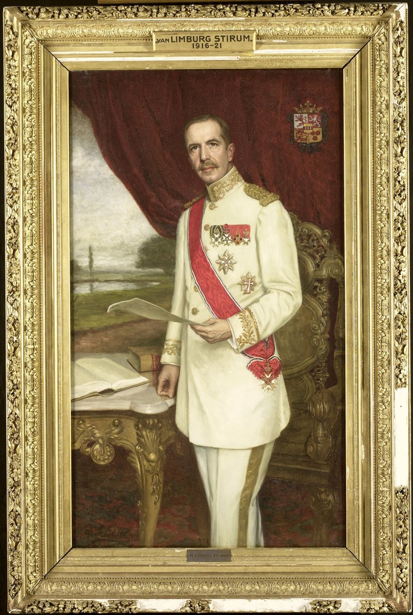 Johan Paul Limburg Stirum grófja (1873-1948). főkormányzó (1916-21) alkotó: M. Loebell