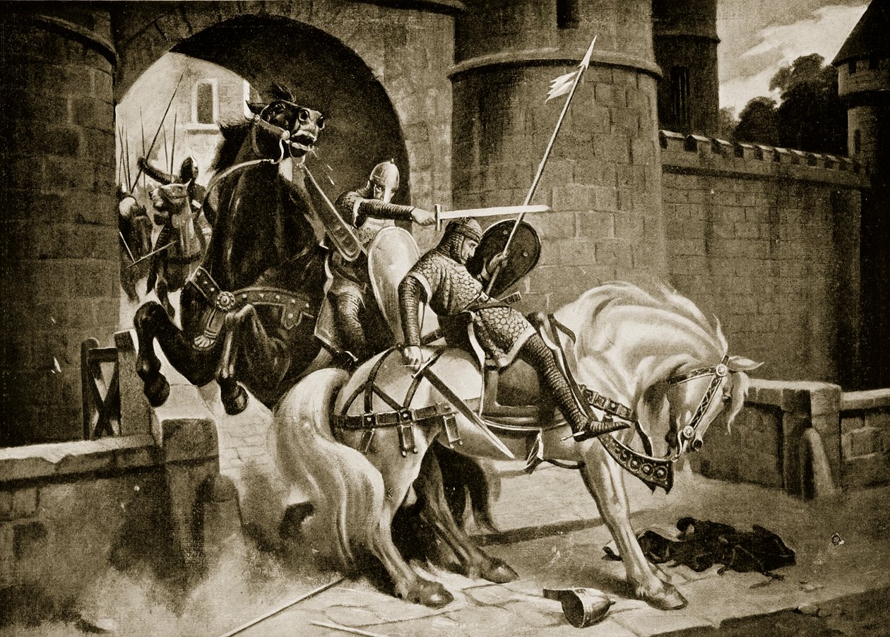 William és Robert harca Gerberoyban alkotó: M. Mackinlay