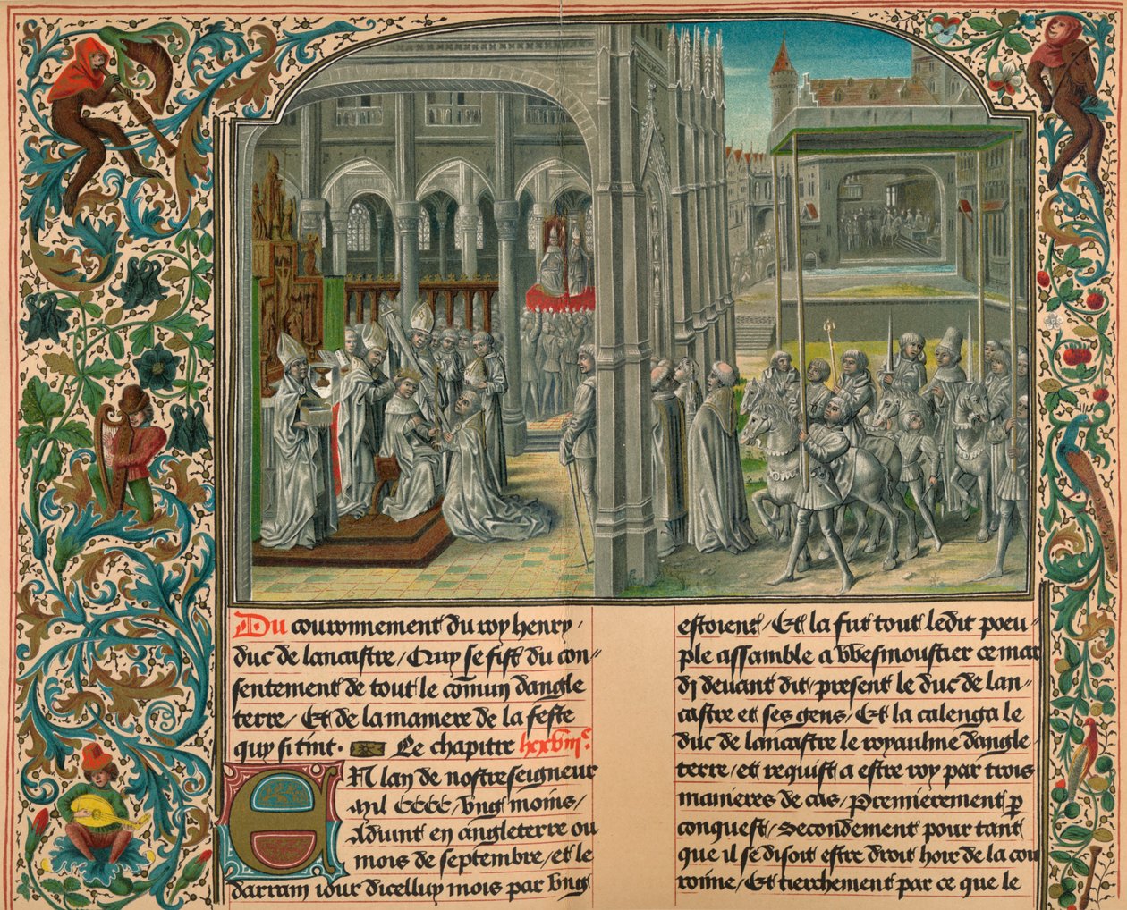 „IV. Henrik koronázása. Anglia, c1399, 1907 alkotó: M Pfauth