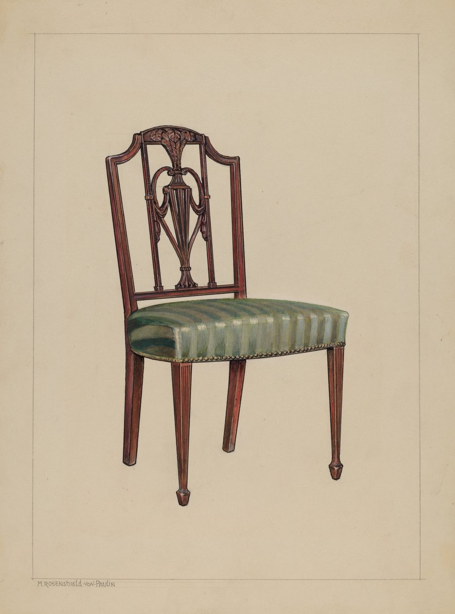 Szék alkotó: M. Rosenshield von Paulin