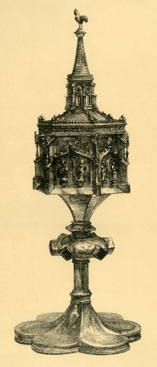 Réz aranyozott pix, 15. század közepe, 1881. alkotó: M Sullivan