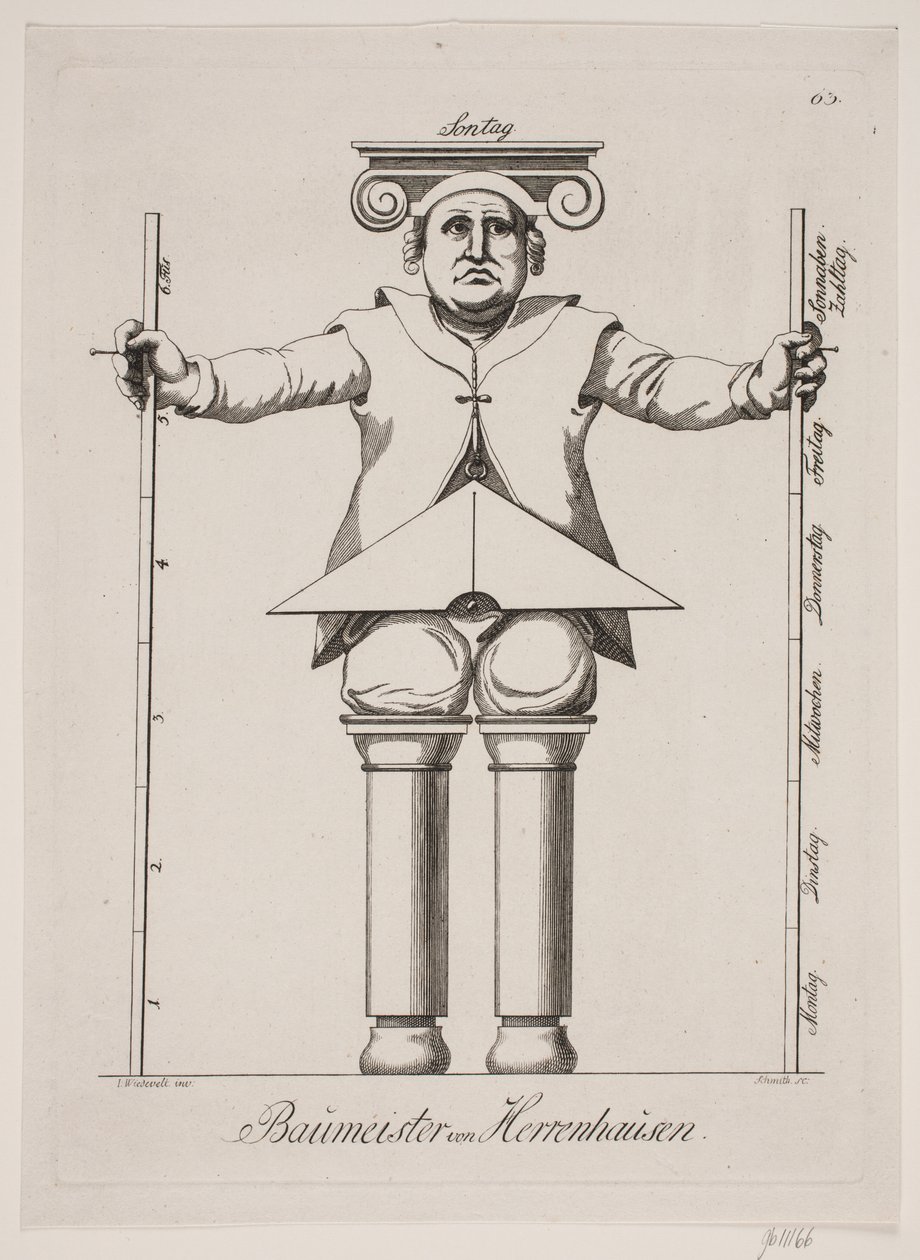 Herrenhausen építője alkotó: M. W. Schmith