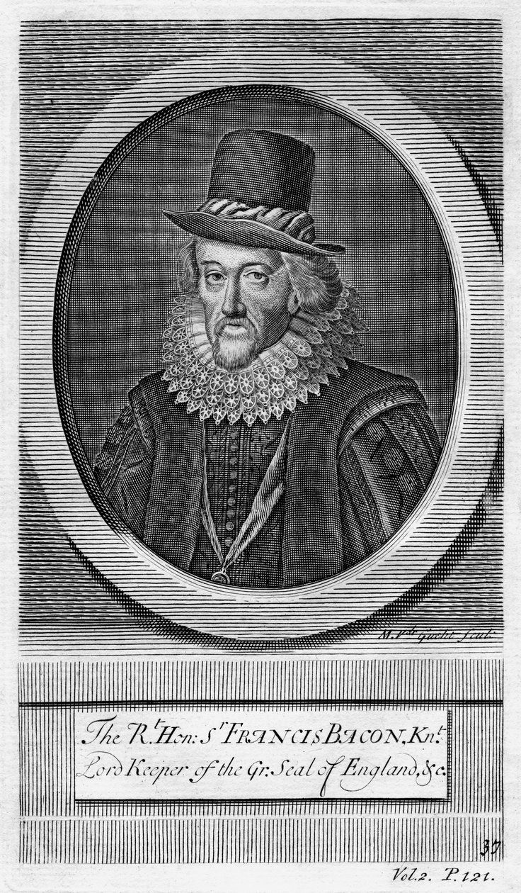 Sir Francis Bacon, St Albans vikomt, angol filozófus, tudós és államférfi. alkotó: M. van de Gucht