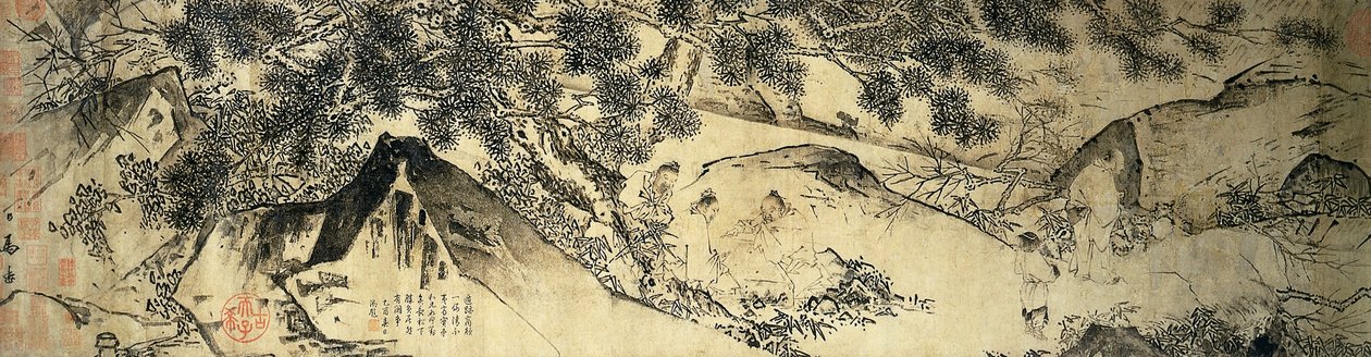Kéztekercs- Shangshan négy bölcse alkotó: Ma Yüan