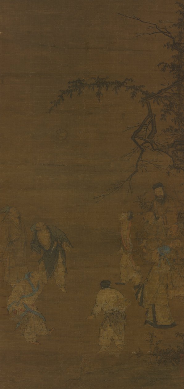 A futballisták c. 1100-as évek vége – 1200-as évek első negyede. alkotó: Ma Yüan