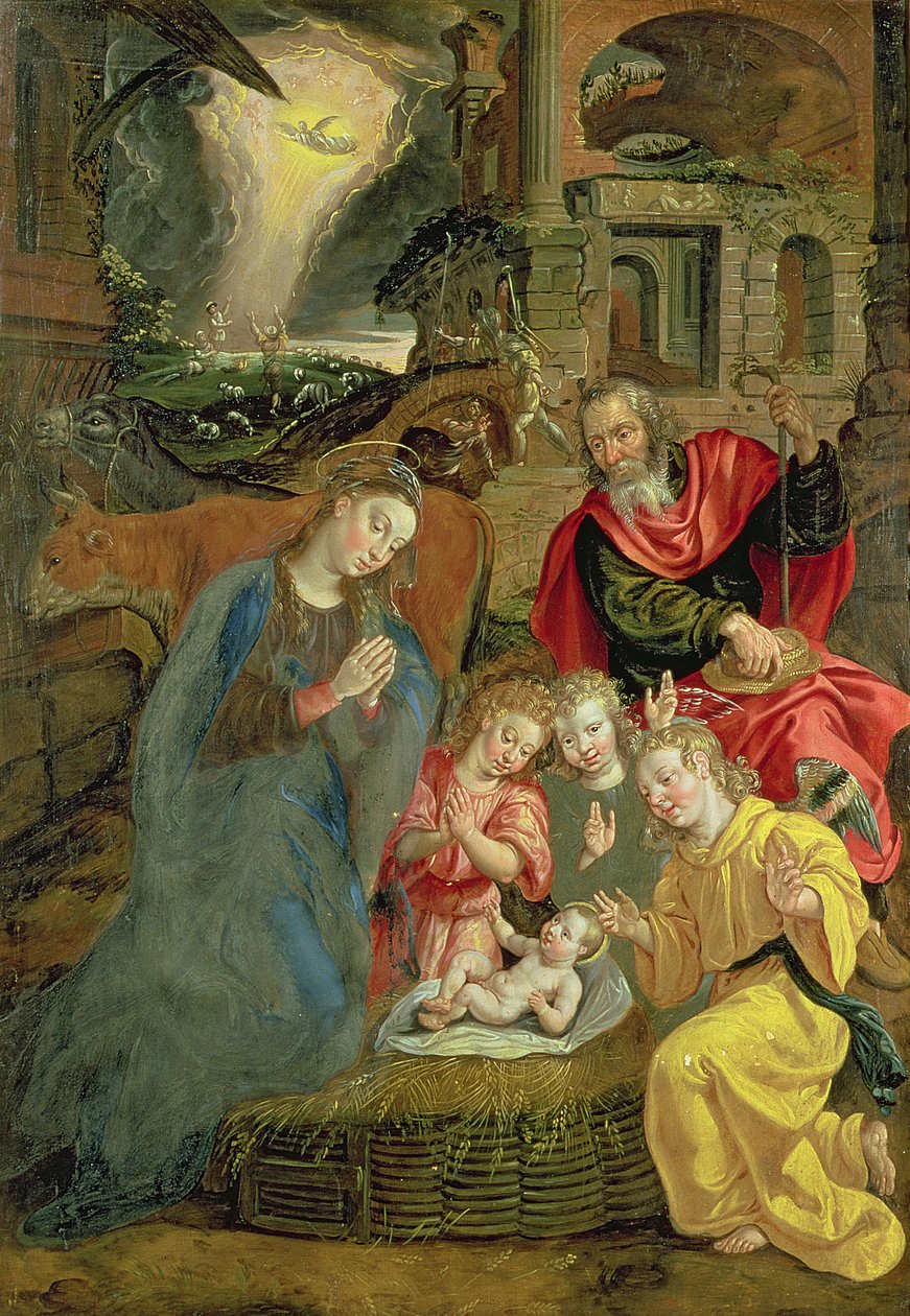 Krisztus születése alkotó: Maarten de Vos