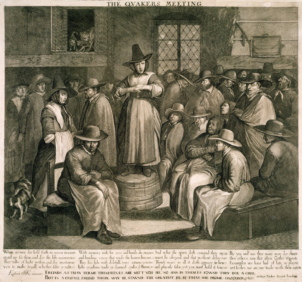 A kvéker találkozó alkotó: Maarten van (after) Heemskerck