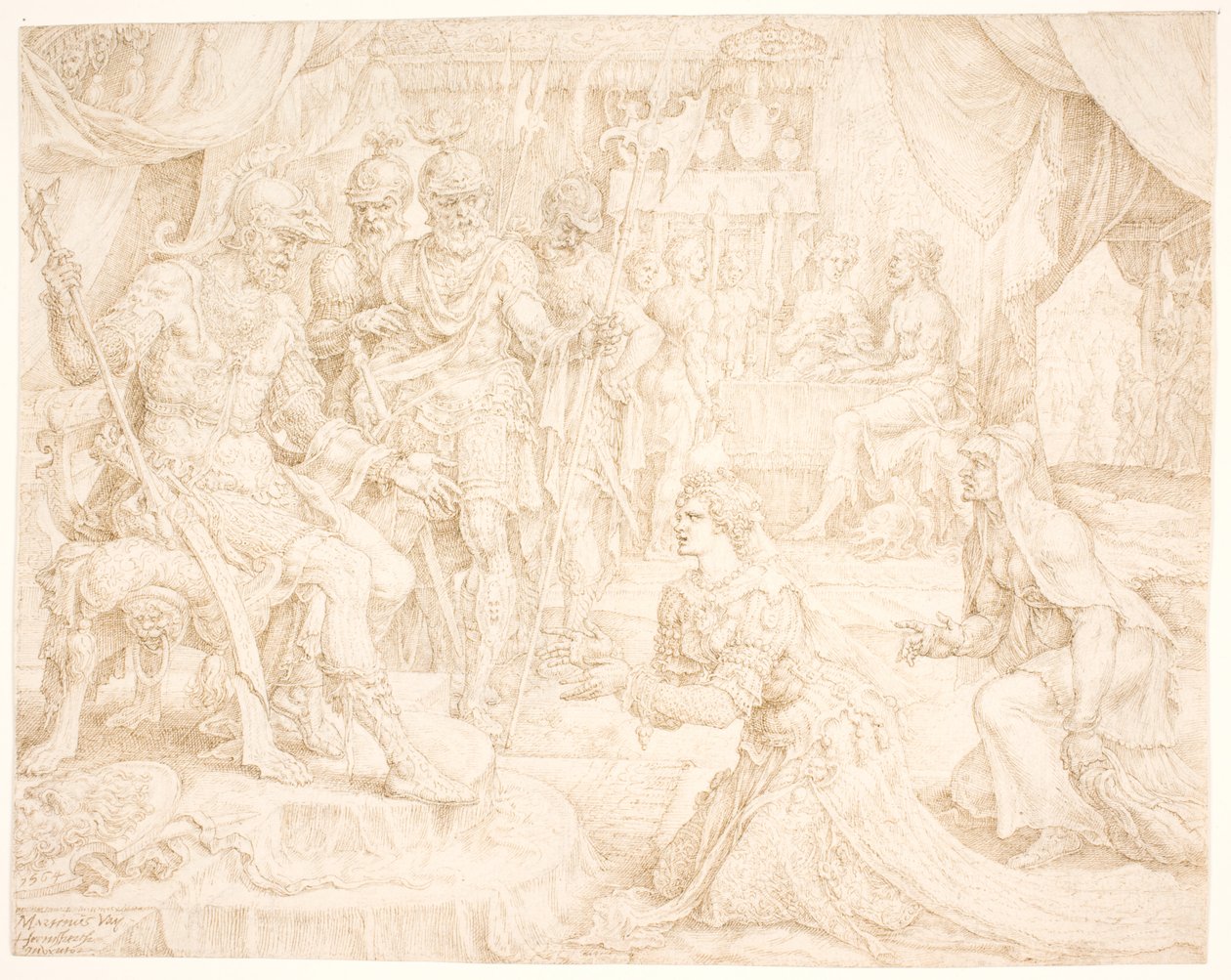 Judit Holofernész előtt alkotó: Maarten van Heemskerck