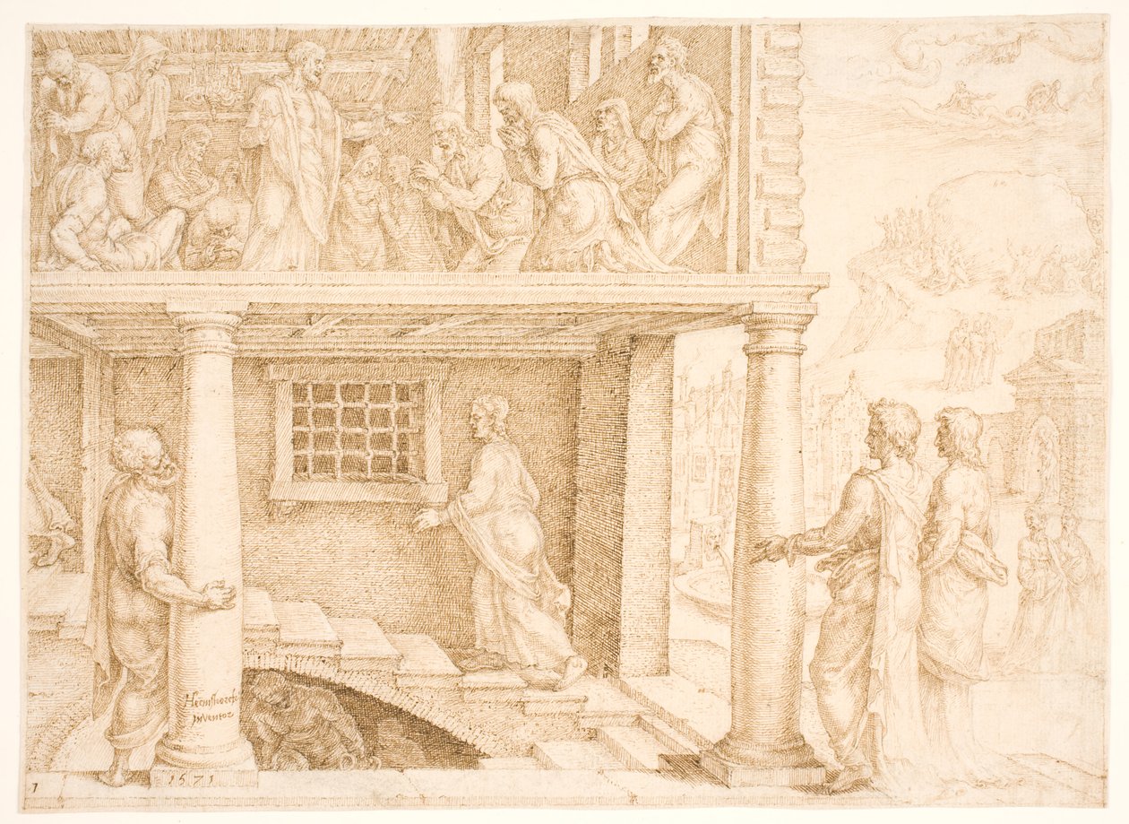 Máté hívása alkotó: Maarten van Heemskerck