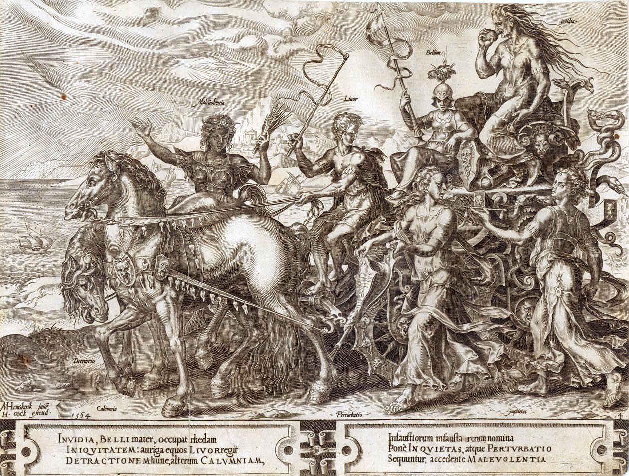 Perturbation, 4. lemez a „The Vicissitude of Human Things”-ből, 1564 alkotó: Maarten van Heemskerck