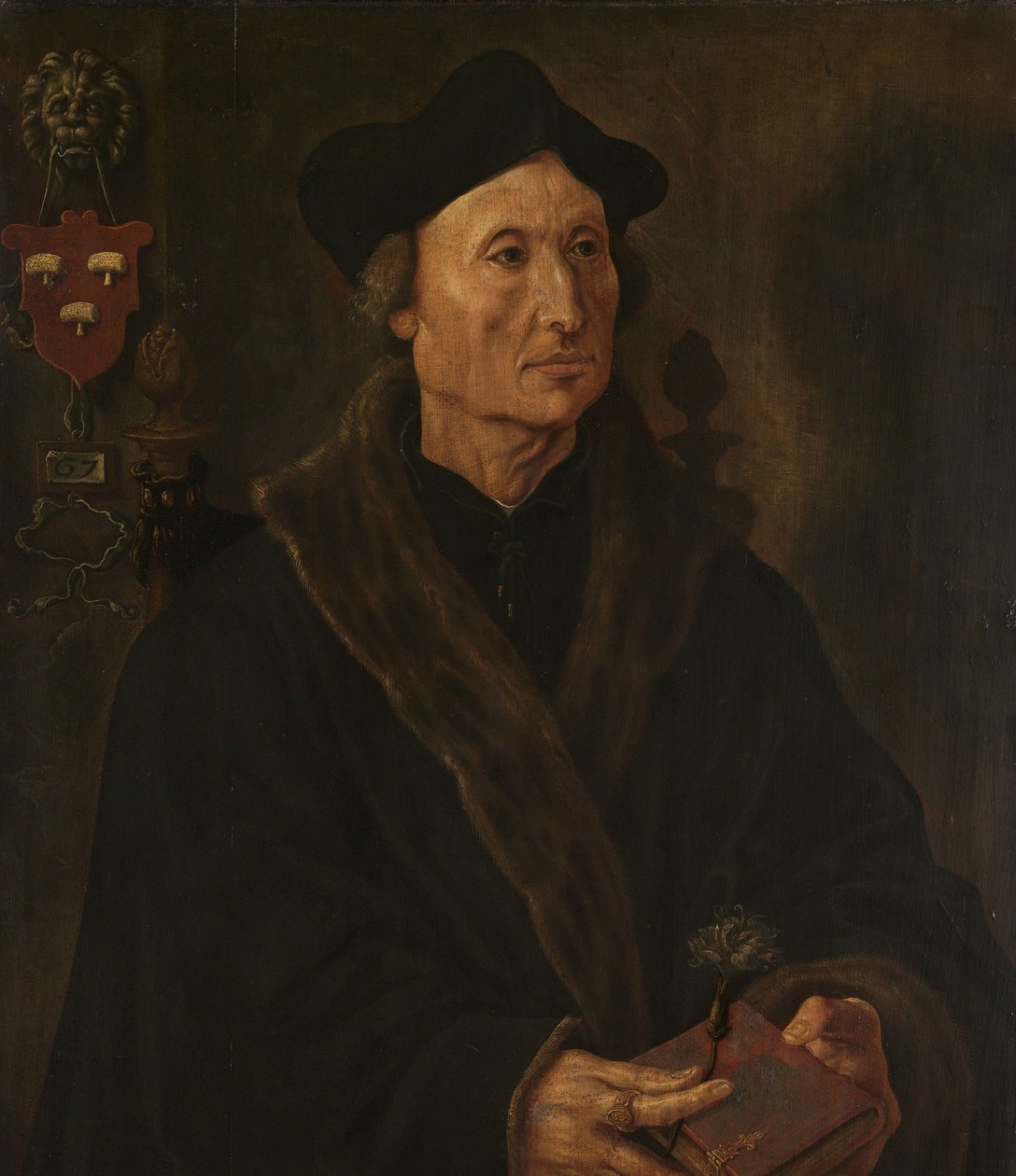 Johannes Colmannus, a delfti Szent Agatha kolostor rektorának portréja alkotó: Maarten van Heemskerck