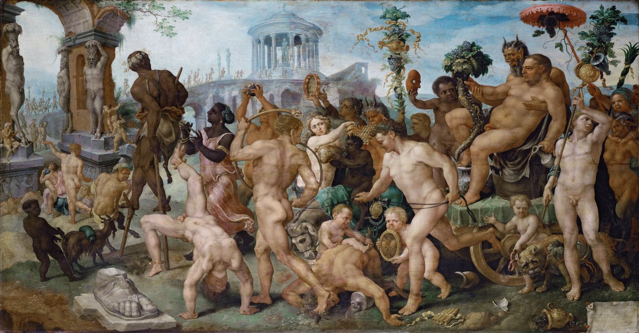 Bacchus diadalmenete alkotó: Maarten van Heemskerck