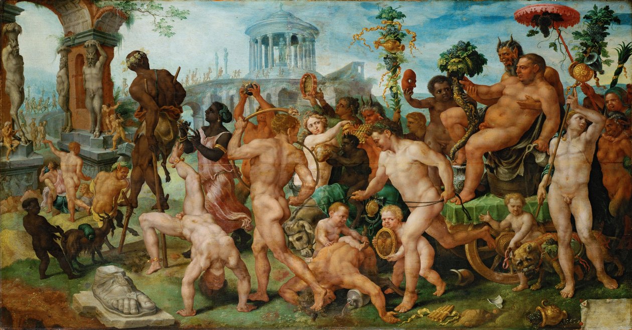 Bacchus diadalmenete, c. 1536 alkotó: Maarten van Heemskerck