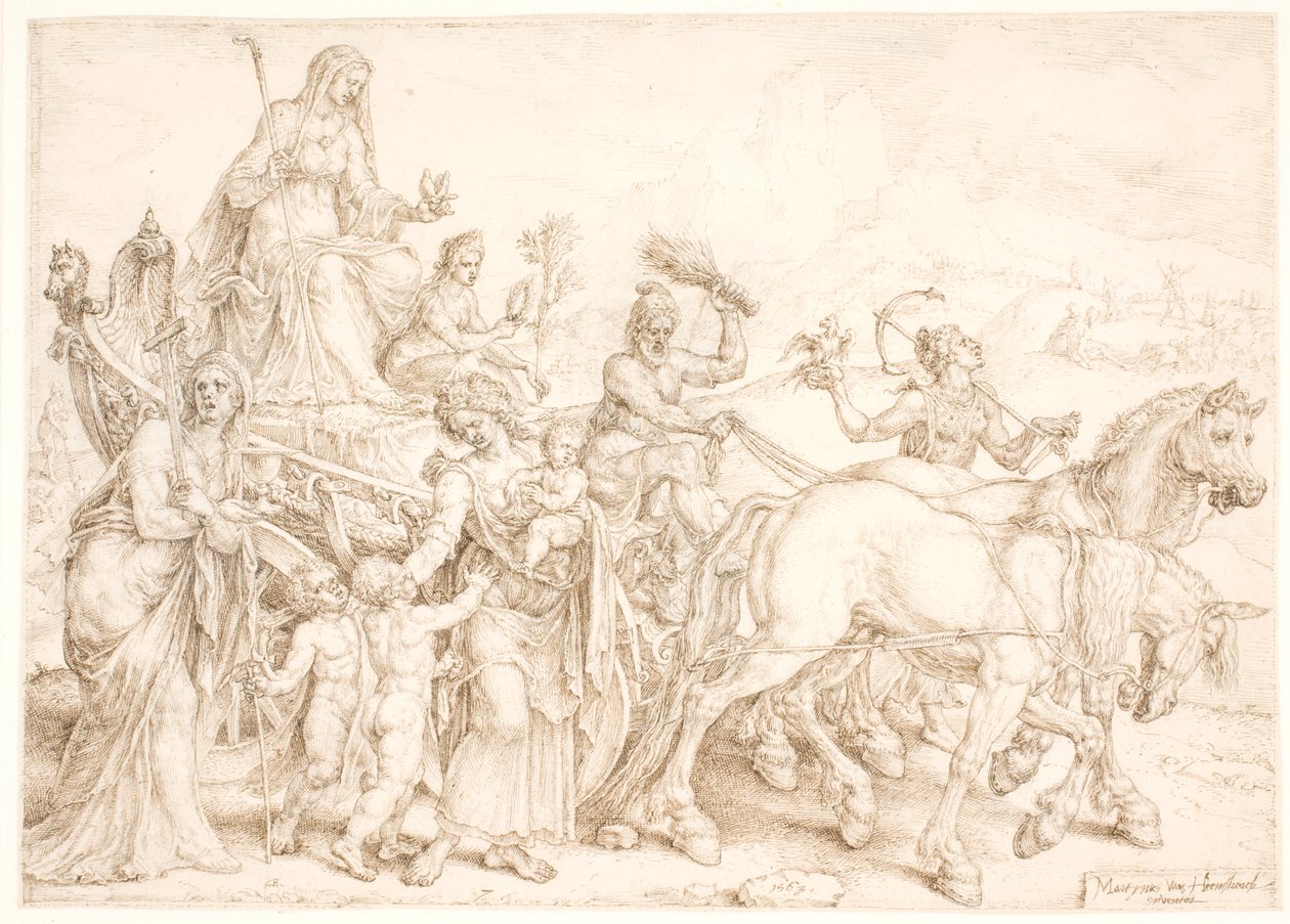 Diadalszekér Alázatosság alkotó: Maarten van Heemskerck