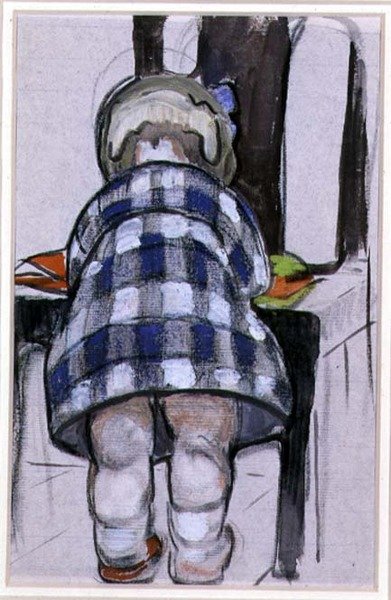 Margery (akvarell, vászon) alkotó: Mabel Royds