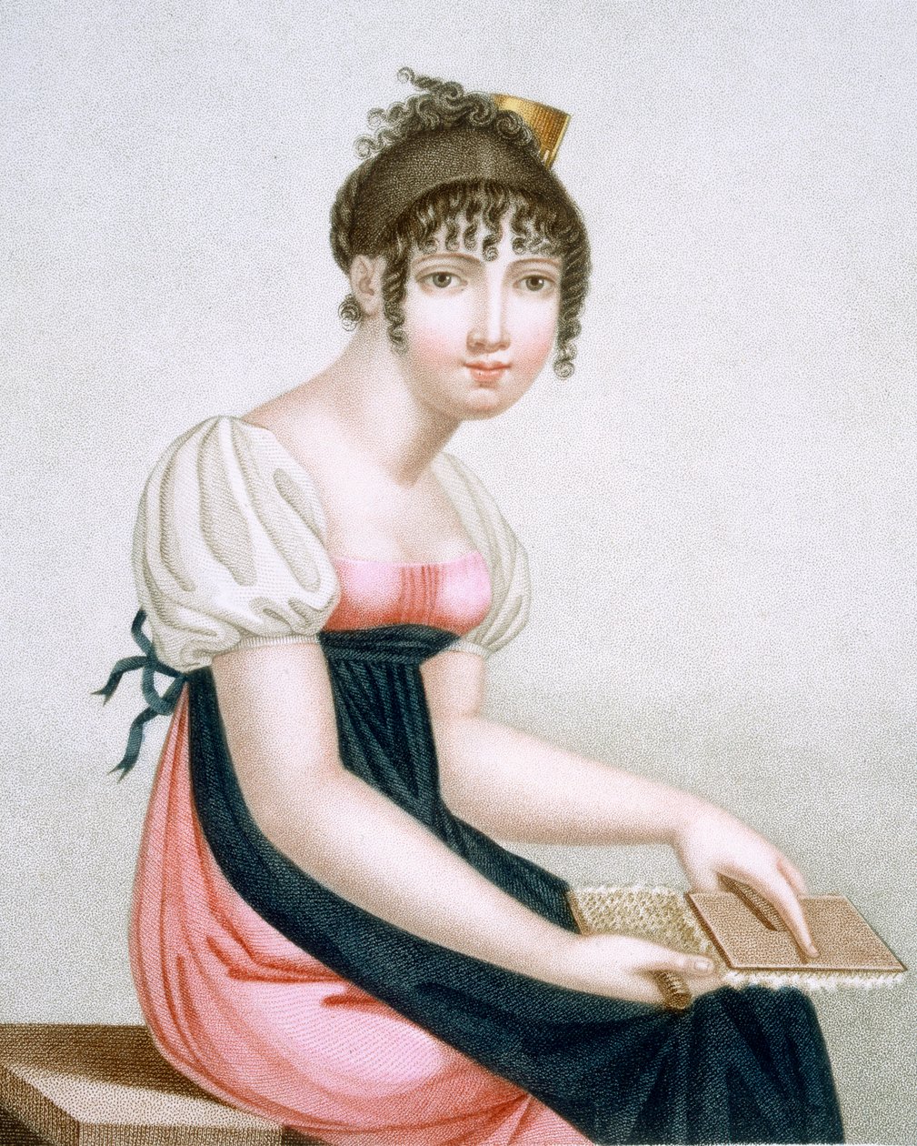 A Kártya, Augrand metszete, 1816 körül alkotó: Madame G. Busset Dubruste