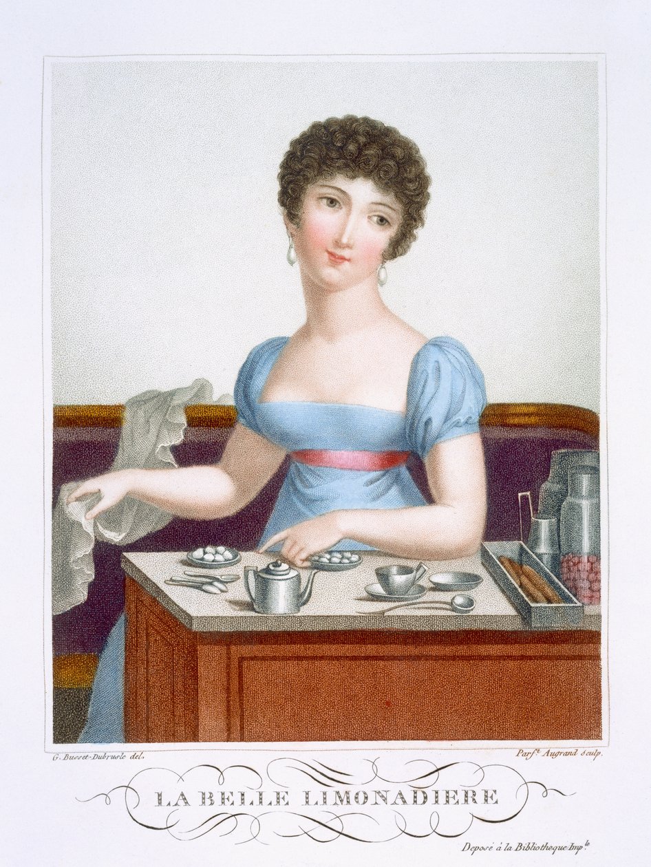A gyönyörű limonádékészítő, 1816 körül alkotó: Madame G. Busset Dubruste
