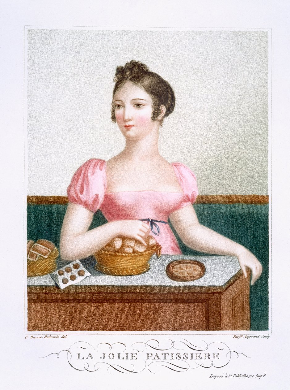 A csinos cukrász, 1816 körül alkotó: Madame G. Busset Dubruste