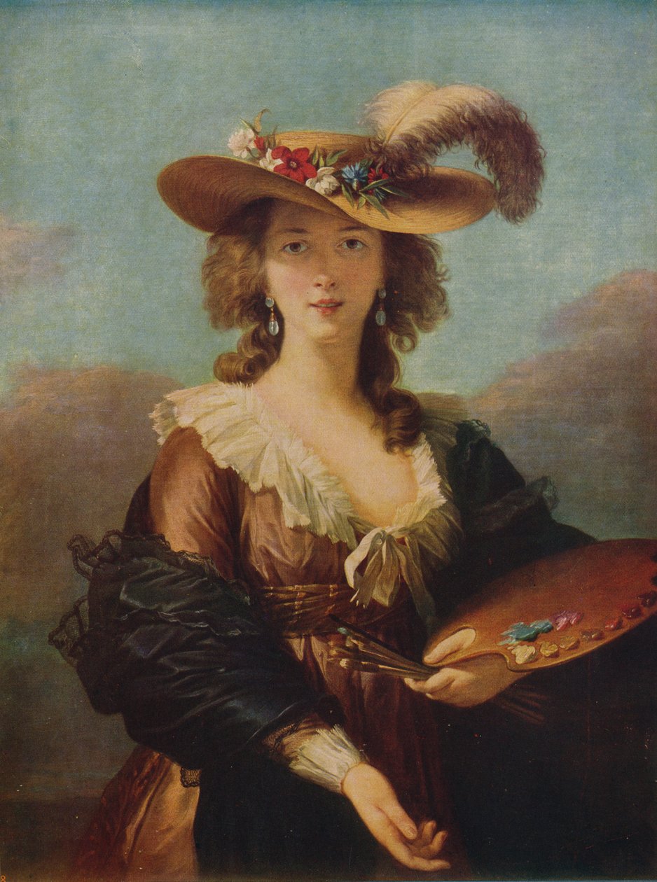 „A művész portréja”, 1782 után, 1915 körül alkotó: Madame Vigee Lebrun
