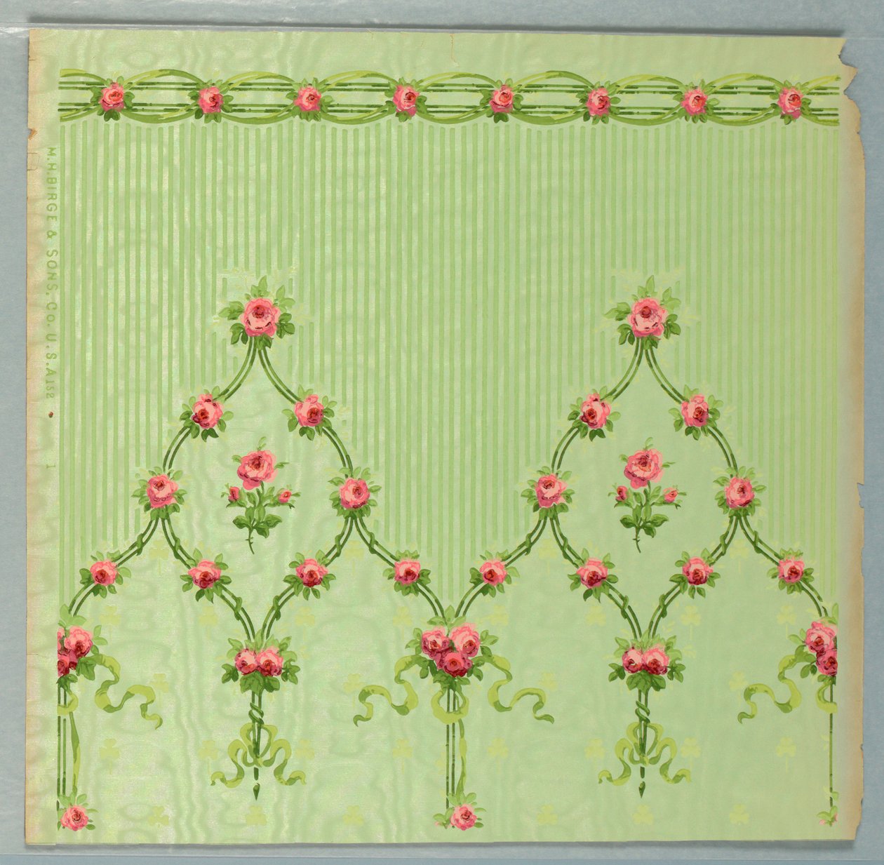 Oldalfal és fríz (USA), 1905-1920 alkotó: Made by M.H. Birge and Sons Co.