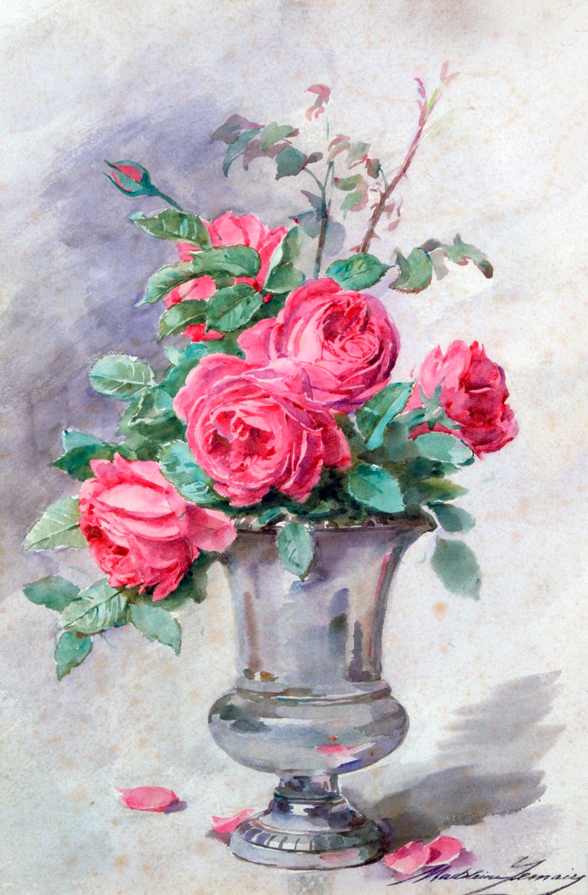 „Váza virágokkal”, 1865-1928 alkotó: Madeleine Jeanne Lemaire