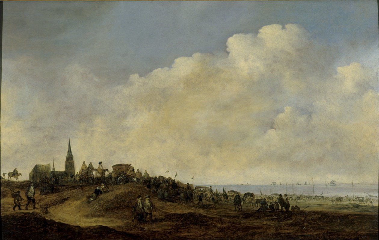 II. Vilmos indulása Angliába a scheveningeni tengerpartról, 1641 alkotó: Maerten Fransz van der Hulst
