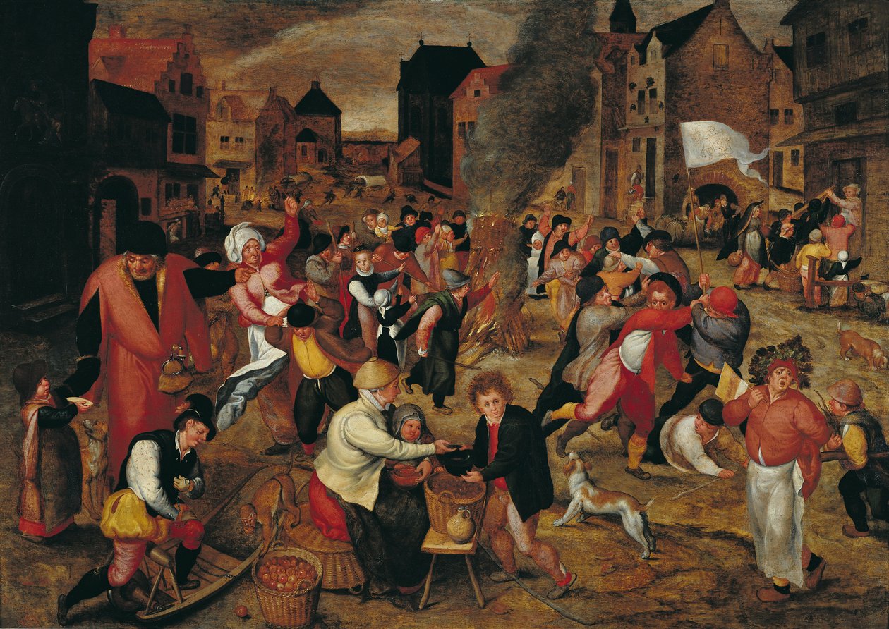 Szent Márton tüzei alkotó: Maerten van Cleve