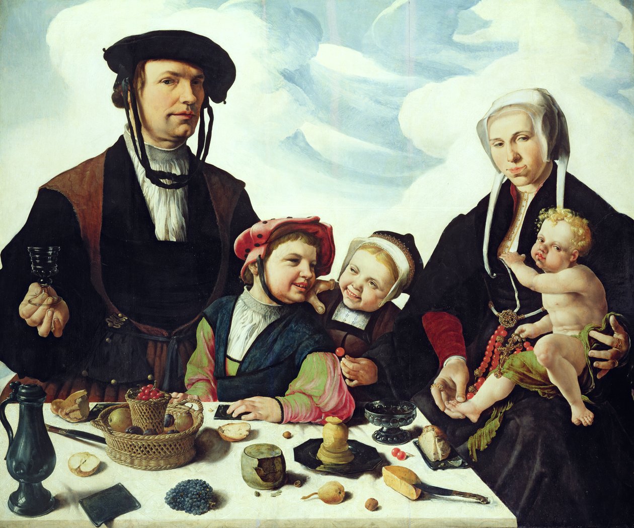 Pieter Jan Foppeszoon és családja, 1530 alkotó: Maerten van Heemskerck