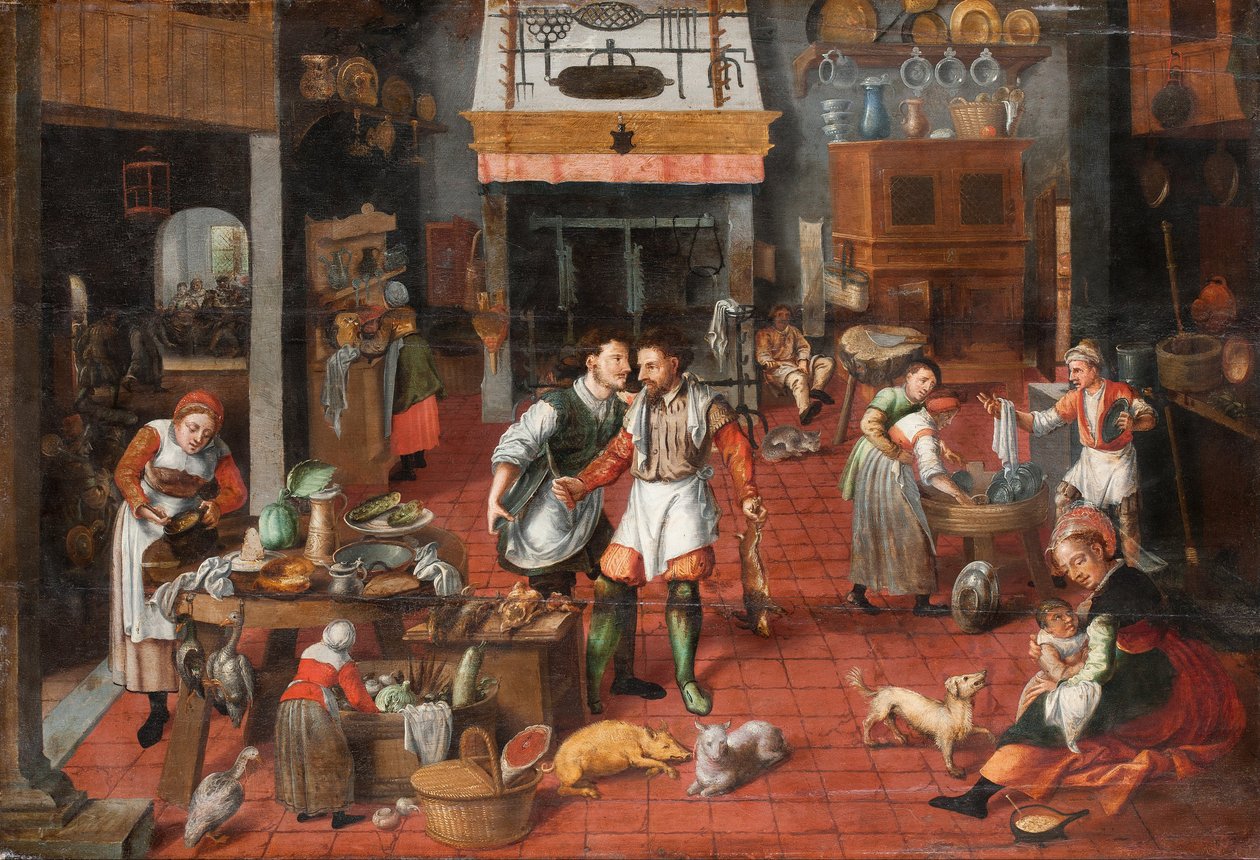 Konyhabelső, 1565 körül alkotó: Maerten van Cleve