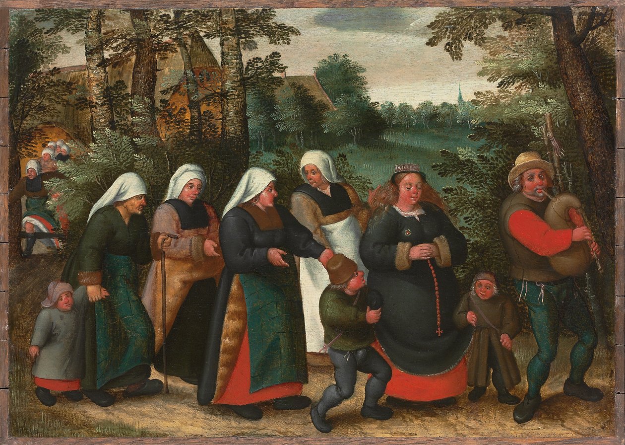 A menyasszony menete alkotó: Maerten van Cleve
