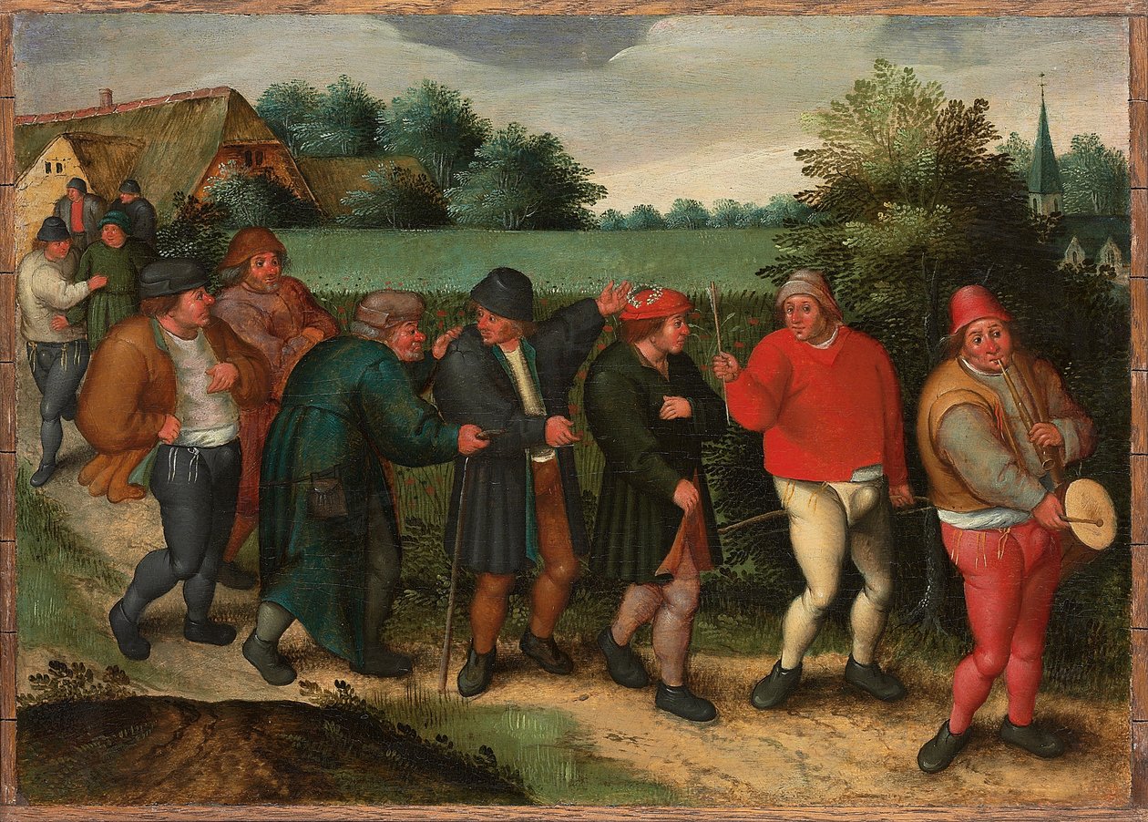 A Vőlegény menete alkotó: Maerten van Cleve