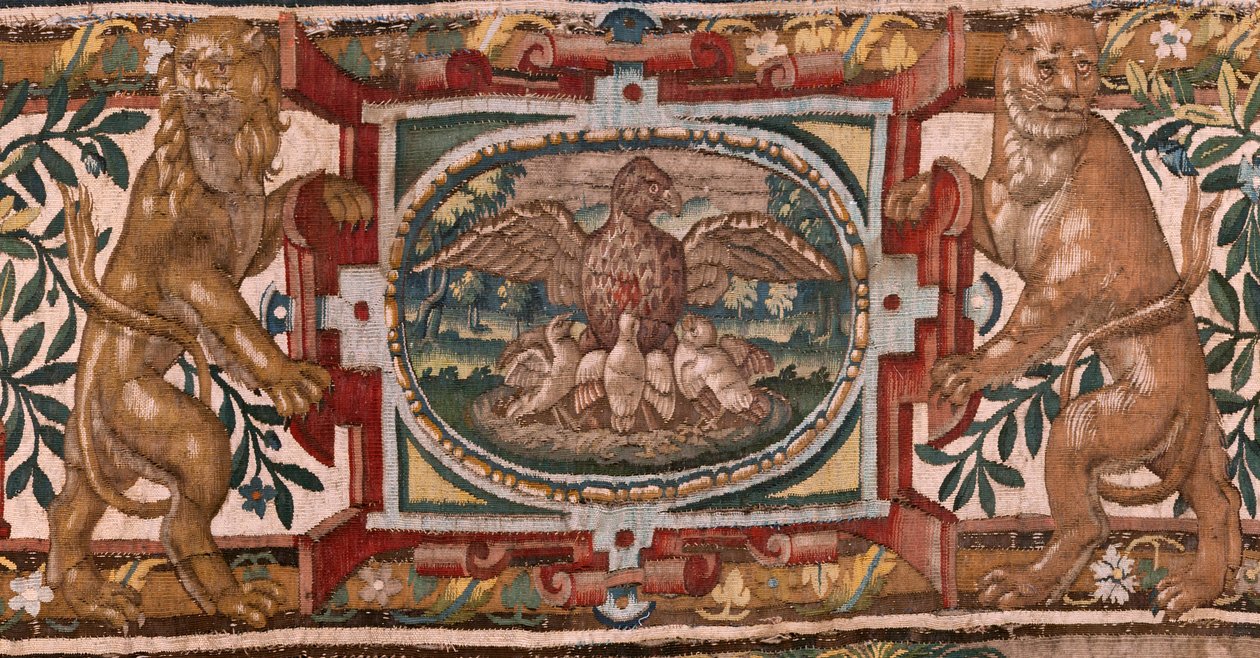 Egyházmegyei múzeum (Egyházmegyei Múzeum). Flamand kárpit. Brüsszel. François Geubels műhely. sorozat: Gideon története. Az izraeliták a zsákmány rájuk eső részét Gedeonnak adják. Selyem és gyapjú. Bisho hagyatéka alkotó: Maerten van Heemskerck