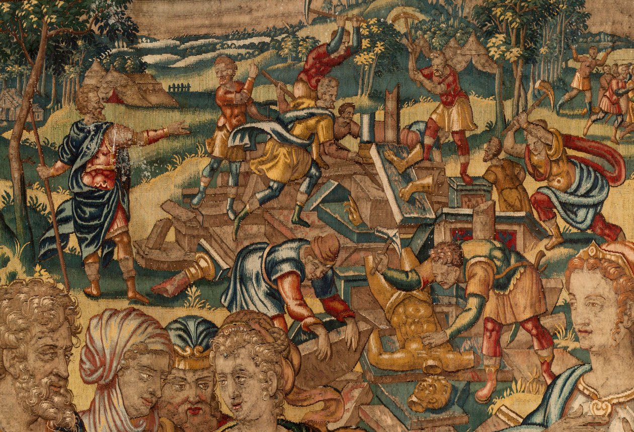Gideon története, 16. század vége (selyem és gyapjú) alkotó: Maerten van Heemskerck