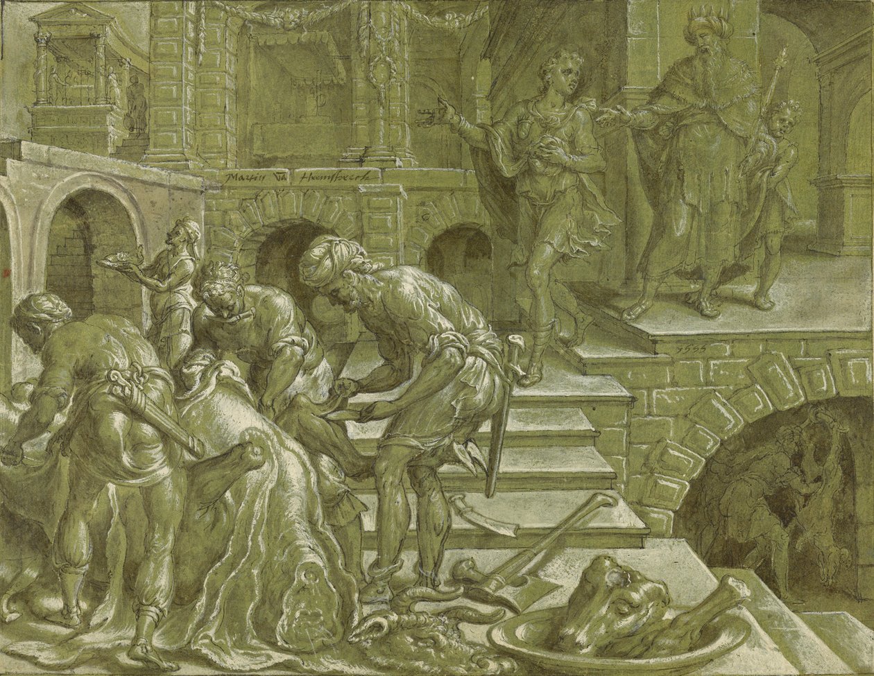 A király példázata, aki esküvőt készített elő alkotó: Maerten van Heemskerck
