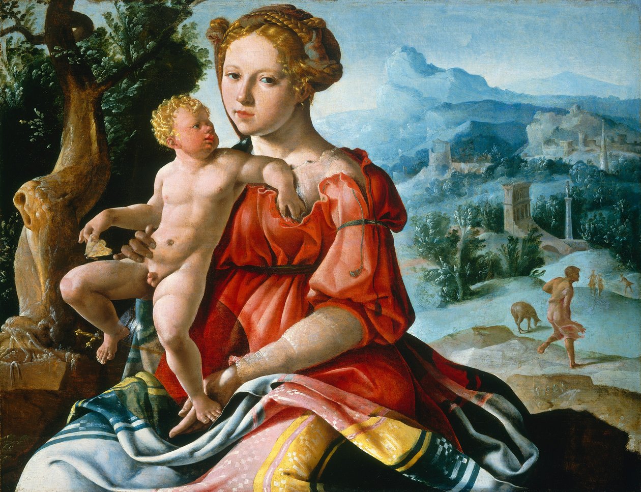A többiek az egyiptomi repülésen alkotó: Maerten van Heemskerck
