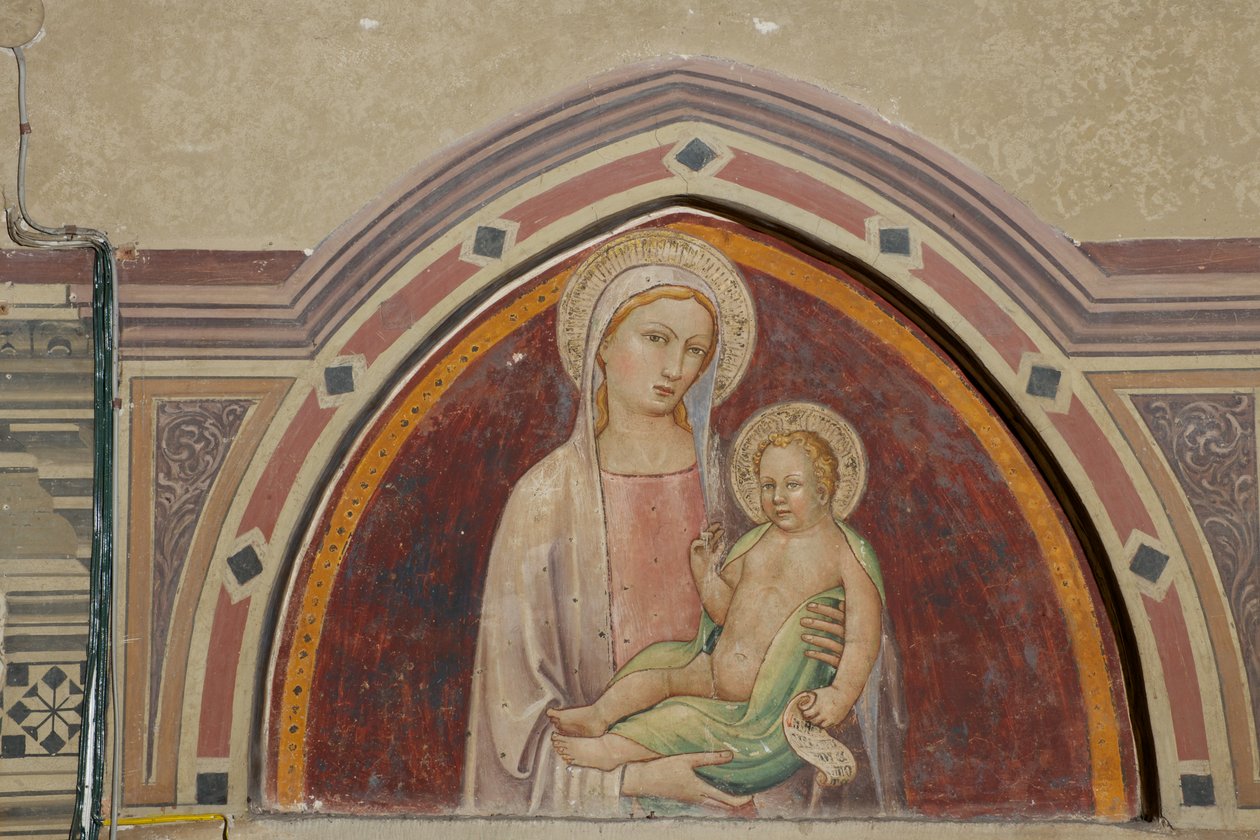Madonna és gyermeke alkotó: Maestro del Carmine di Firenze