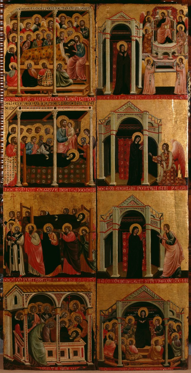 Tryptic of the Virgin, jobb és bal oldali panelek (lásd még: 279476 és 279477) alkotó: Maestro di Cesi