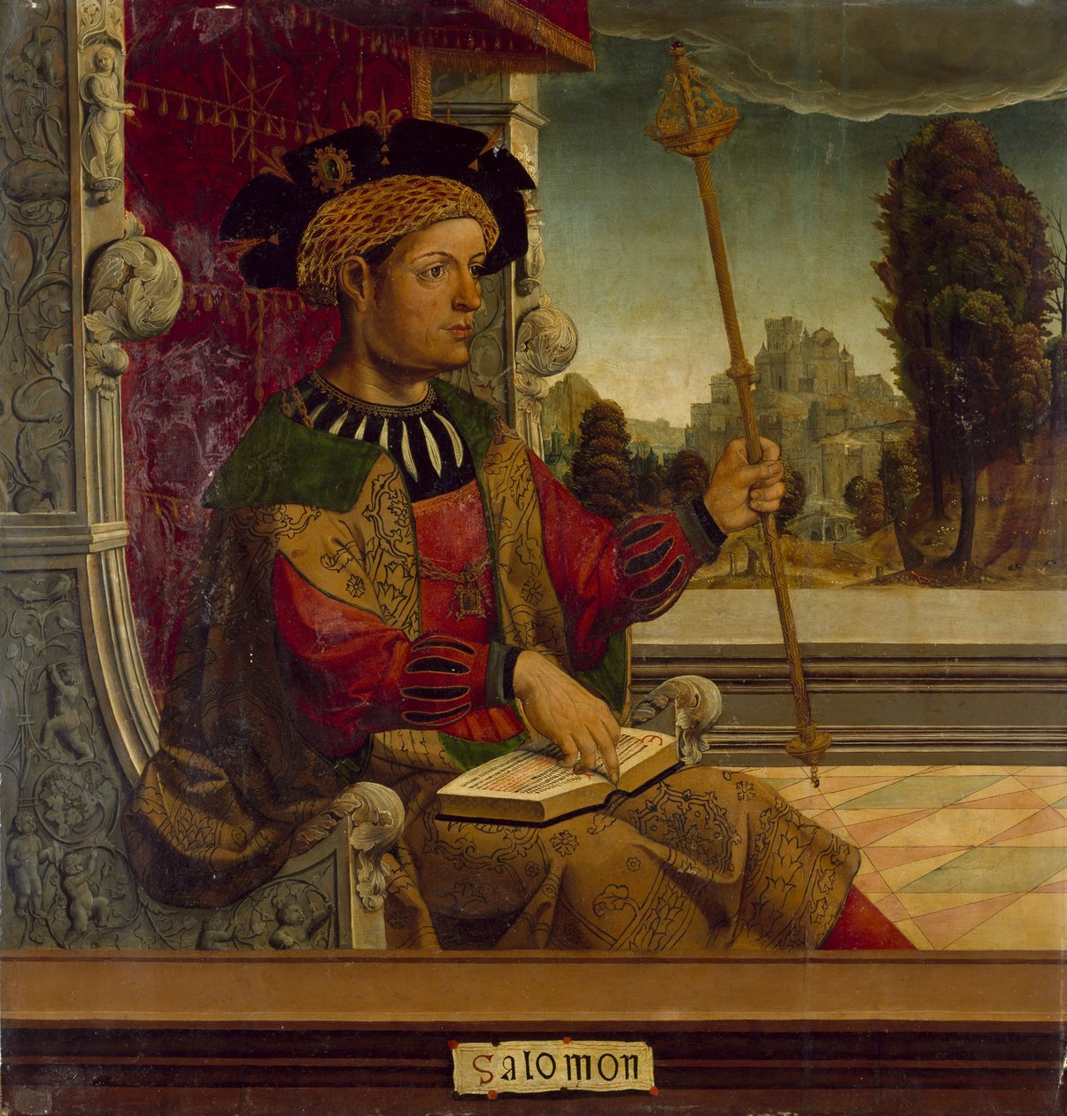 Salamon király, c. 1525 alkotó: Maestro de Becerril
