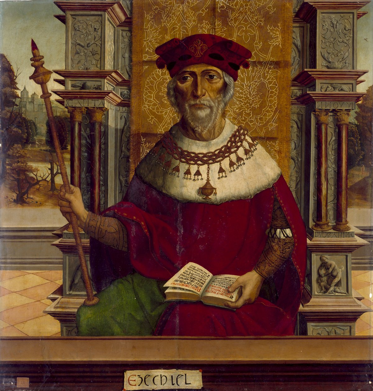 Ezékiel próféta, c. 1525 alkotó: Maestro de Becerril