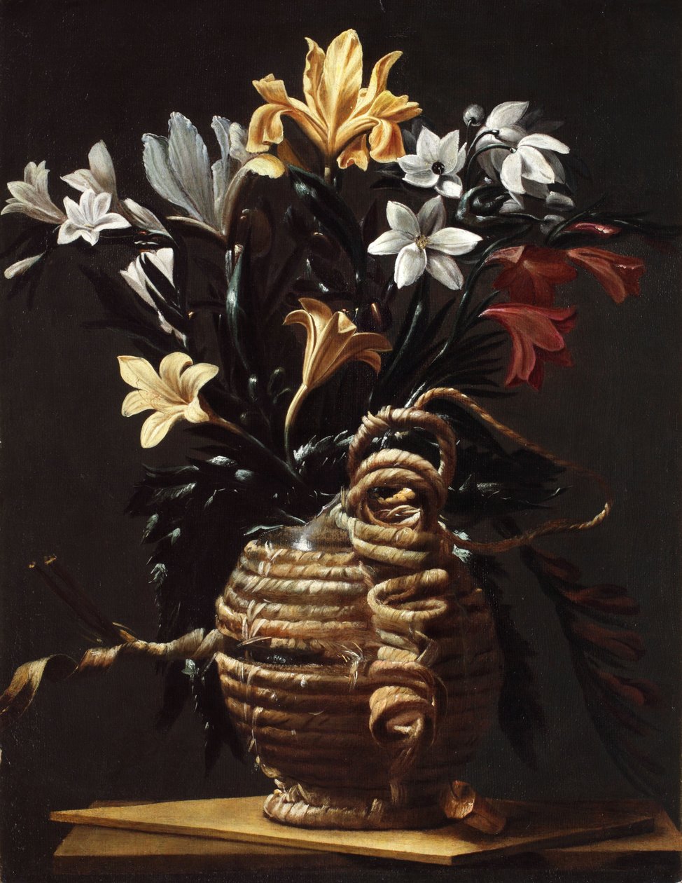 Virágos lombik, c. 1615-1620. alkotó: Maestro della fiasca di Forlì
