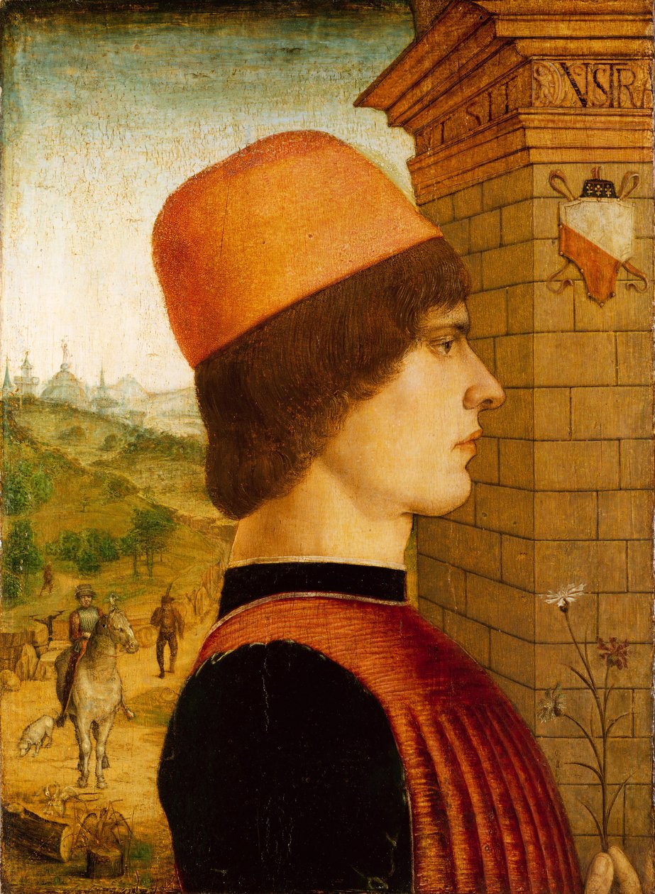 Bernardino Gozzadini egy férfi portréja, valószínűleg Matteo di Sebastiano, 1494. alkotó: Maestro delle Storie del Pane