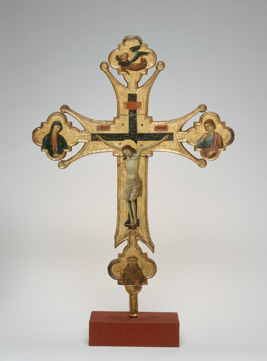 Felvonulási kereszt, 1320 körül (olaj, vászon, fa) alkotó: Maestro di Santa Chiara