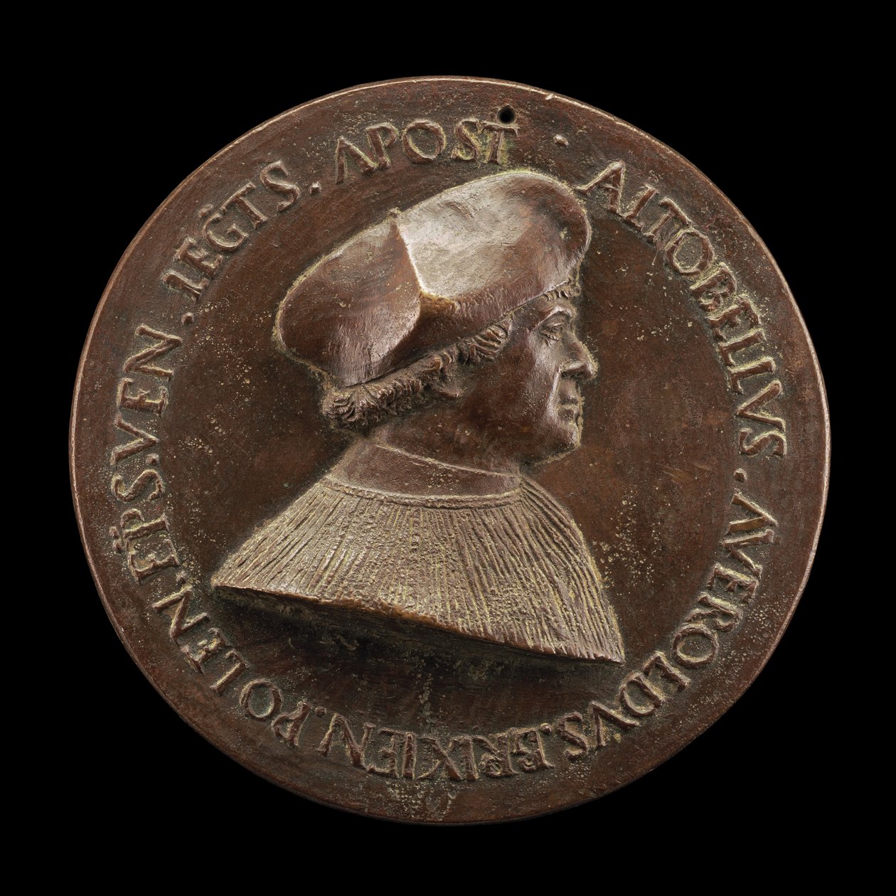 Bresciai Altobello Averoldo, meghalt 1531-ben, Pola püspöke, apostoli legátus [előlap], 1520-as évek. alkotó: Maffeo Olivieri